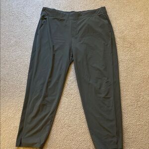 Athleta Green Track Pants with Tapered Fit